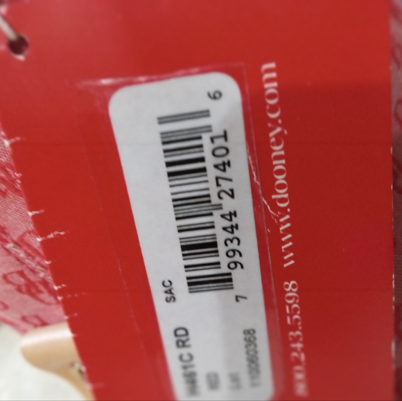 Dooney & Bourke Red and Tan Shoulder Bag - Picture 4 of 7